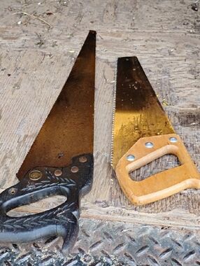 Classic Hand Saw Pair with Wooden Handle - Brown&Black USA Made